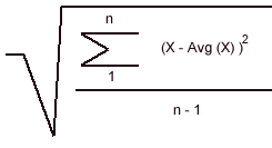 Standard Deviation Calculation