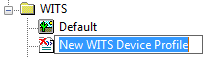 New WITS Device Profile Added to Database Bar