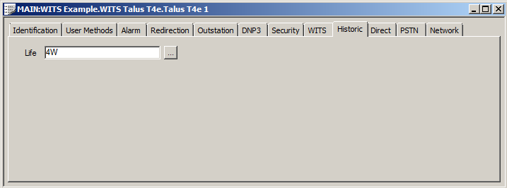 Device Profile Form showing Historic Tab