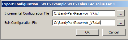 WITS Outstation - Export Configuration