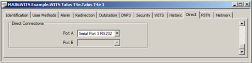 Port A and Port B are Device Port settings